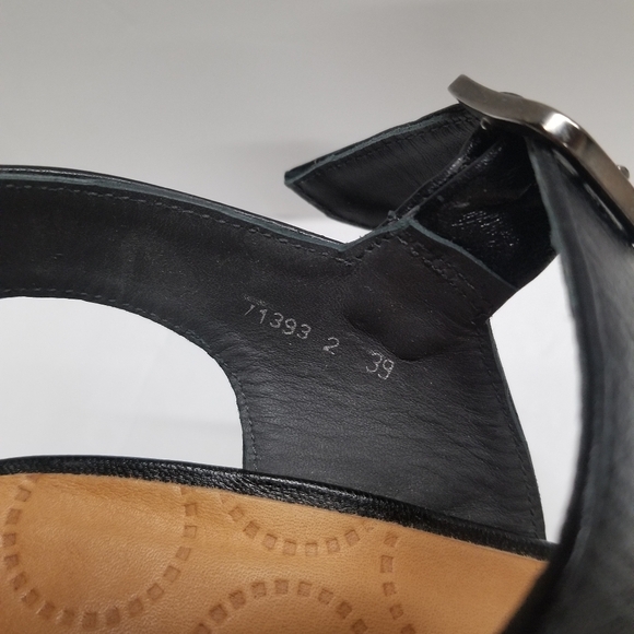 Like New Chie Mihara Black and White Woven Platform Heels - Picture 6 of 6